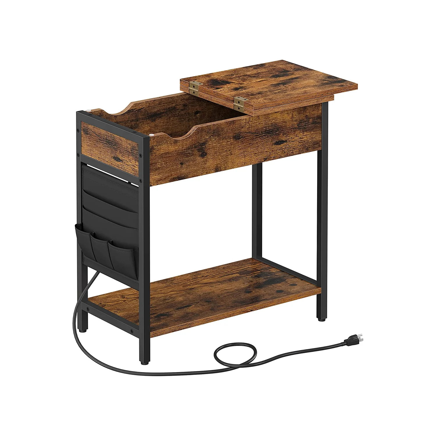 Sofa Side Table with Power Outlet - Image 3