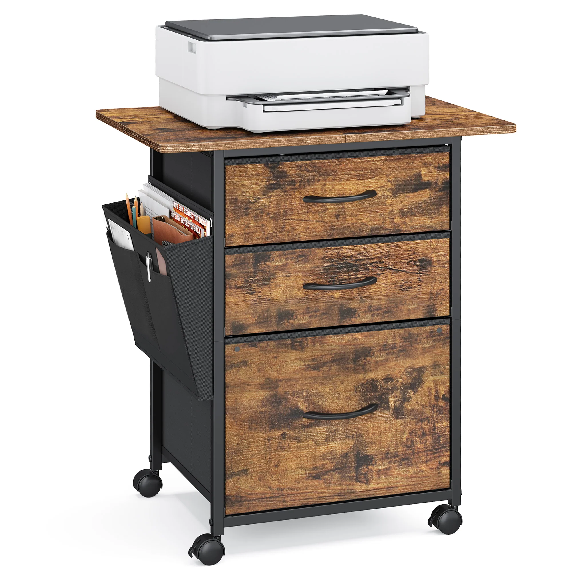 VASAGLE 3-Drawer File Cabinet - Image 2