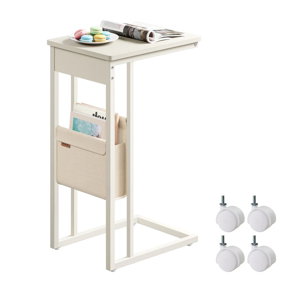 C-Shaped Side Table with Adjustable Feet - Image 5