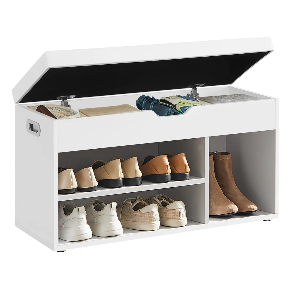 VASAGLE CUSTOS Collection - Storage Bench with Cushion, Shoe Bench