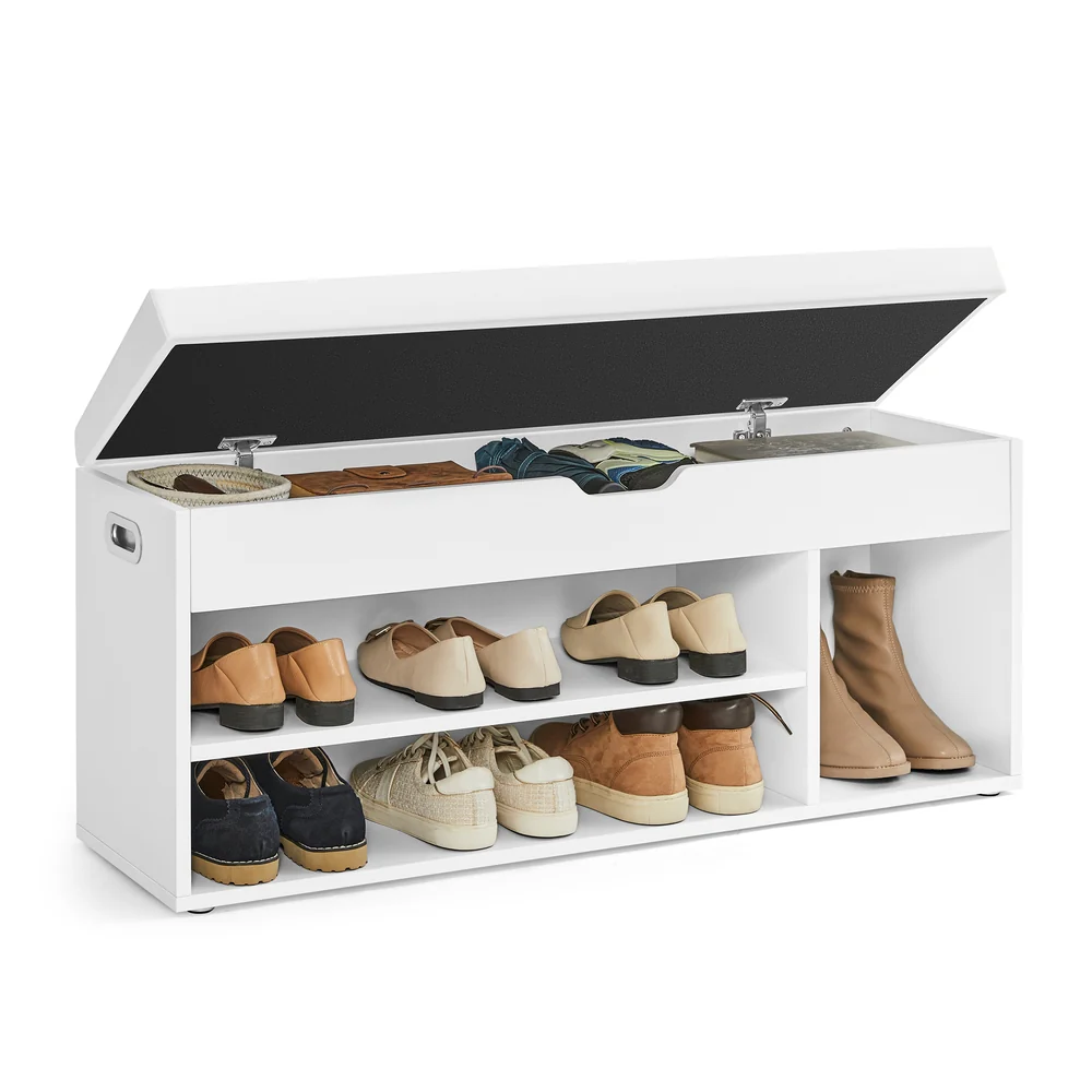 VASAGLE CUSTOS Collection - Storage Bench with Cushion, Shoe Bench - Image 2