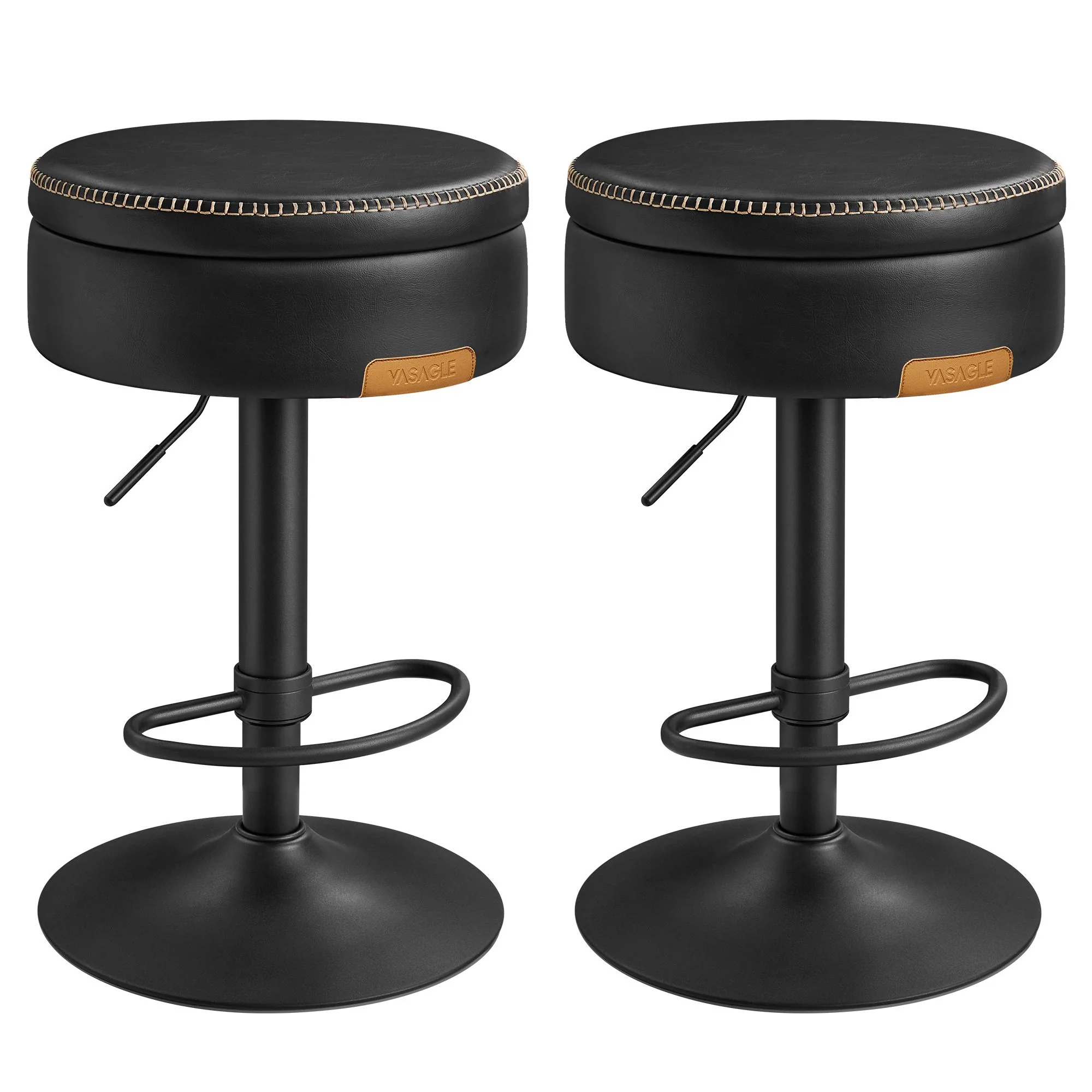 VASAGLE EKHO Collection - 360° Swivel Bar Stools Set of 2