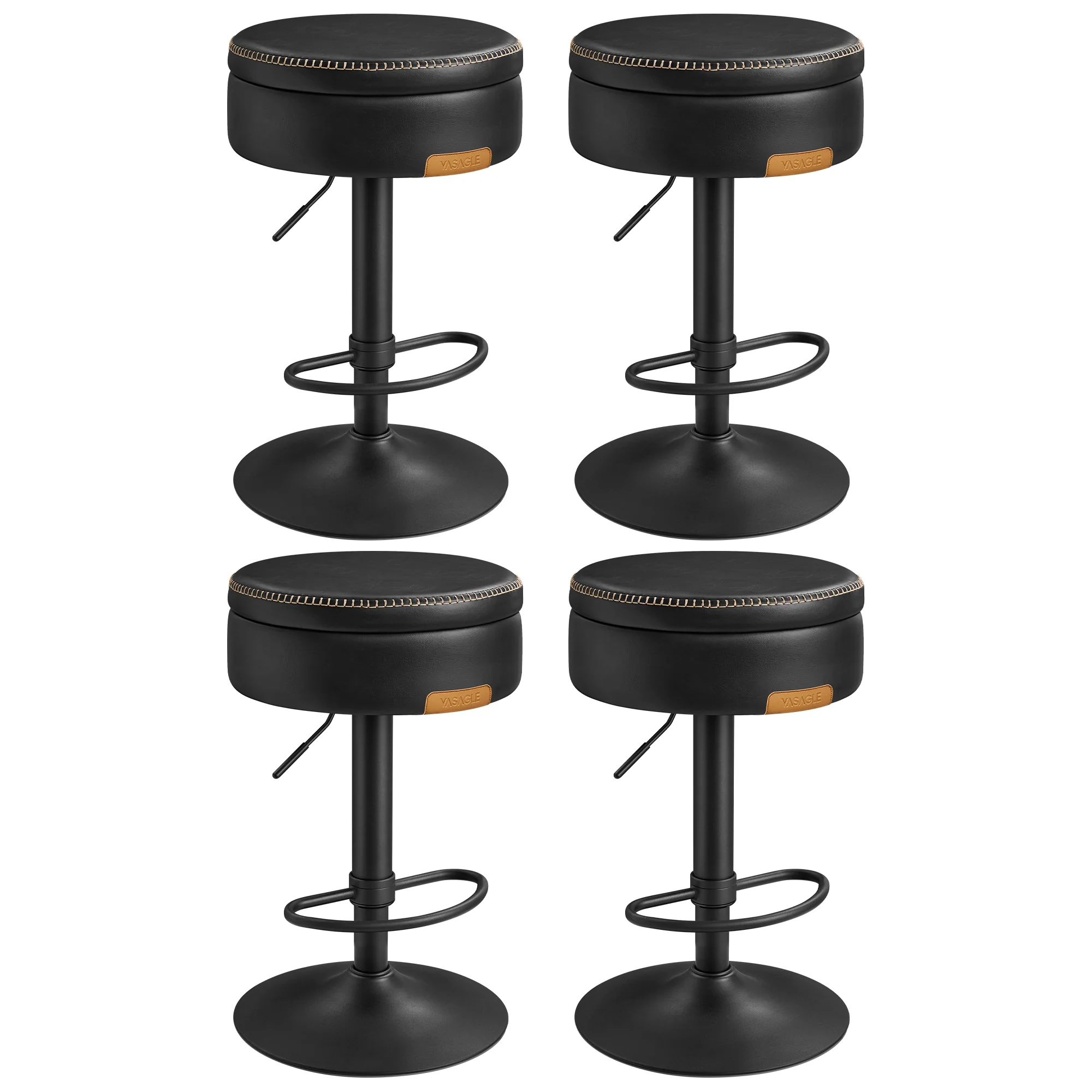 VASAGLE EKHO Collection - 360° Swivel Bar Stools Set of 4