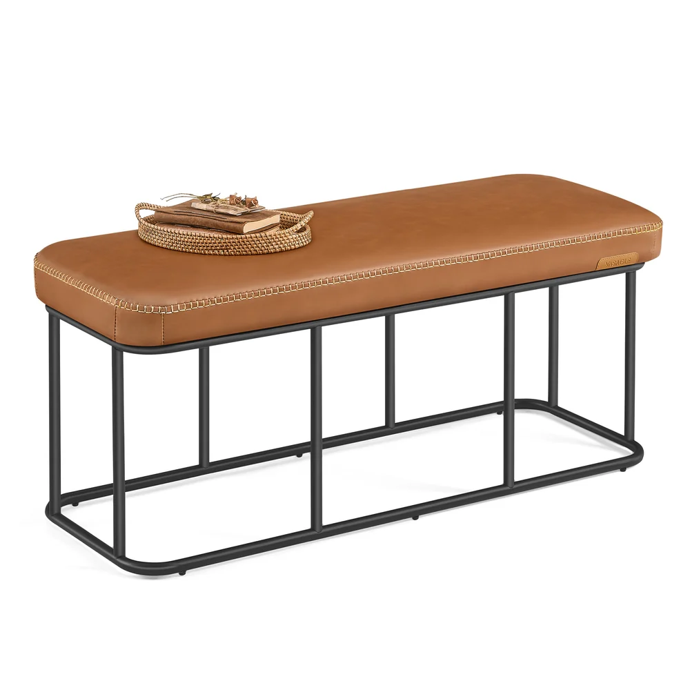 EKHO Collection - Storage Bench with Steel for Entryway