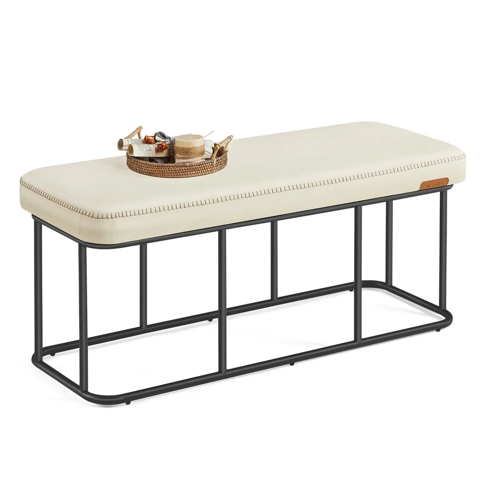 EKHO Collection - Storage Bench with Steel for Entryway - Image 3