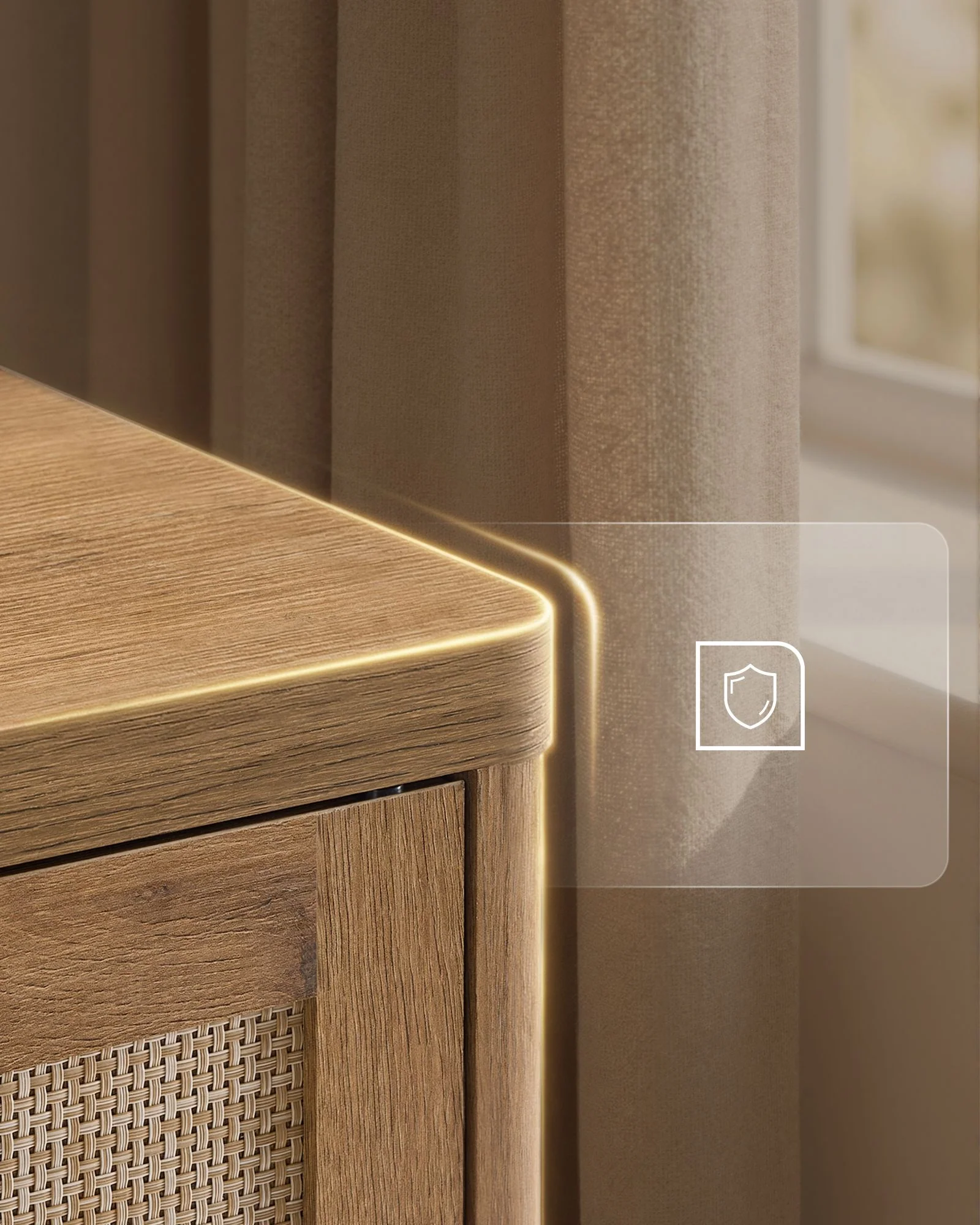 VASAGLE ELLAN Collection - Boho Shoe Storage Cabinet - Image 2