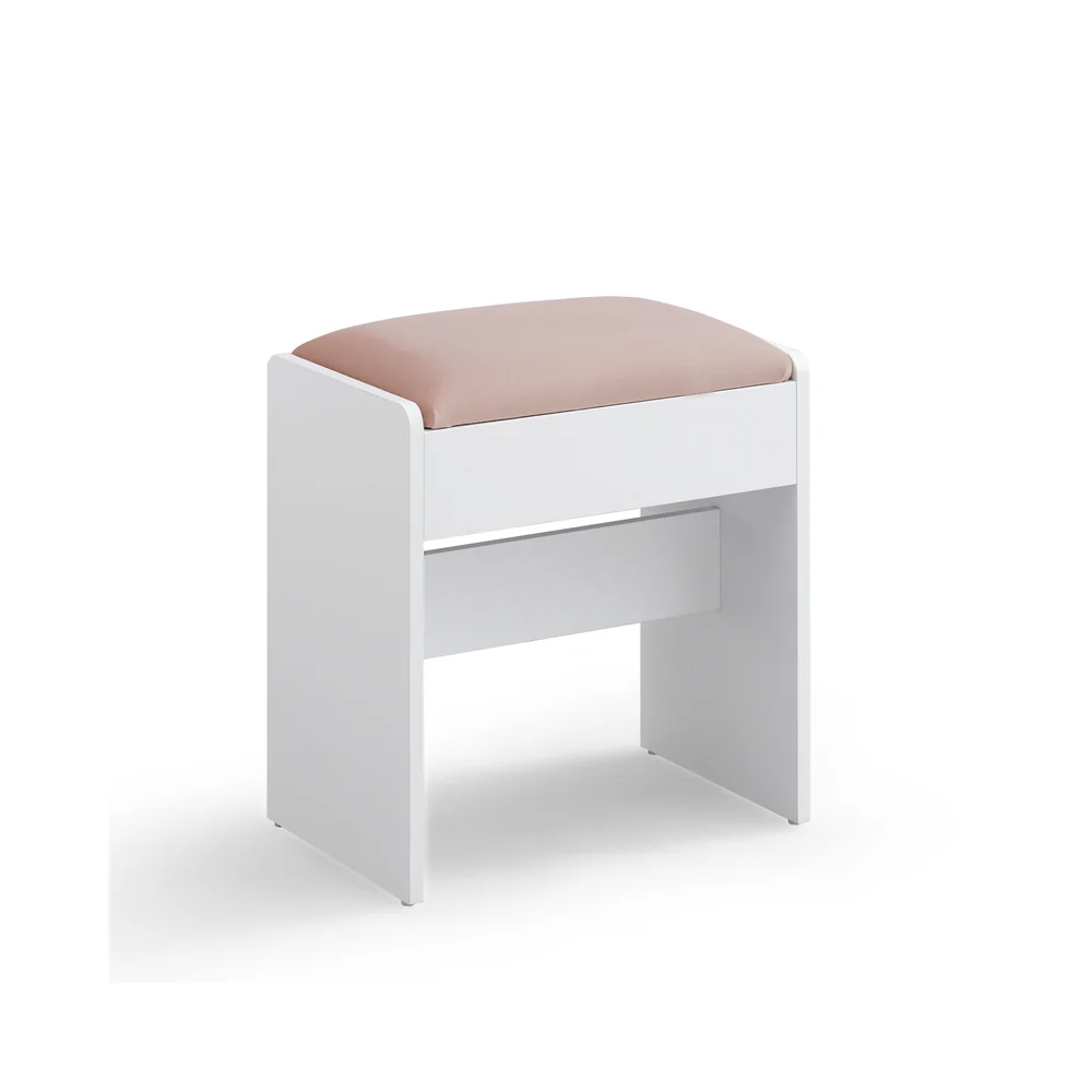 Kailyn Collection - Vanity Desk with Mirror and 9 LED Bulbs - Image 3