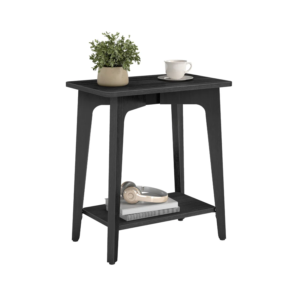 Maezo Collection - Side Table, 2-Tier Small Rectangular End Table - Image 2