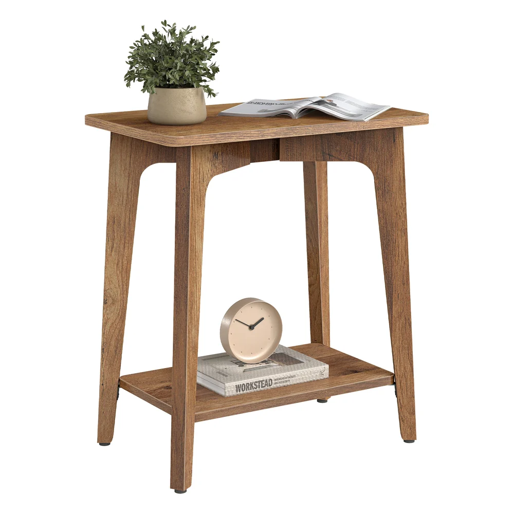 Maezo Collection - Side Table, 2-Tier Small Rectangular End Table - Image 3