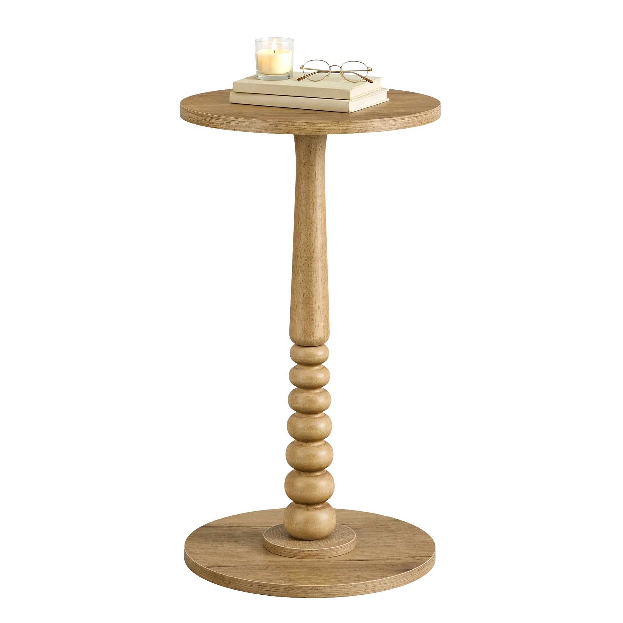 VASAGLE MARIEL Collection - Round Side Table, Small Drink End Table for Small Spaces, Accent Nightstand