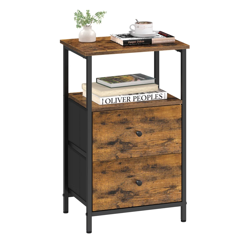 24-Inch Tall End Table with Storage Shelf - Image 2