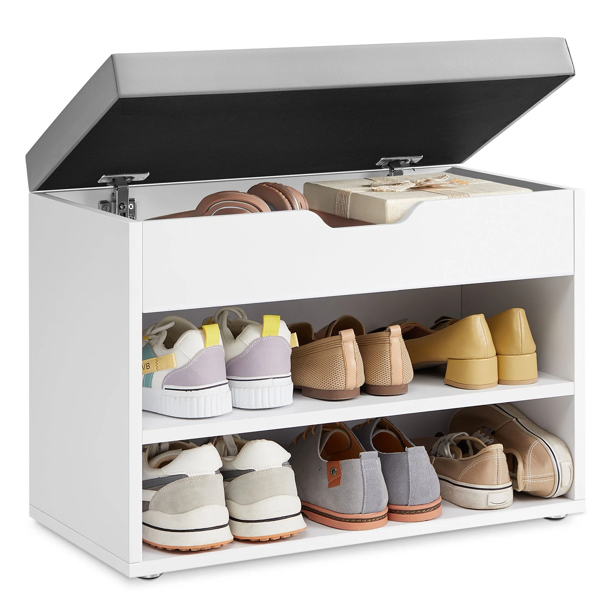 VASAGLE Shoe Bench with Cushion