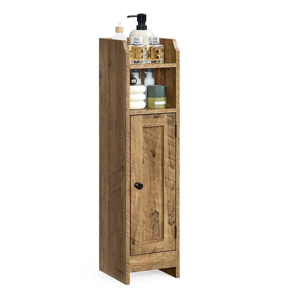 Small Bathroom Storage Corner Floor Cabinet with Door