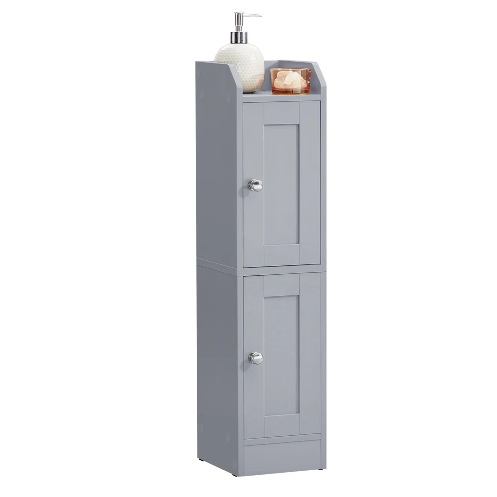 Small Bathroom Storage Corner Floor Cabinet with Door - Image 3