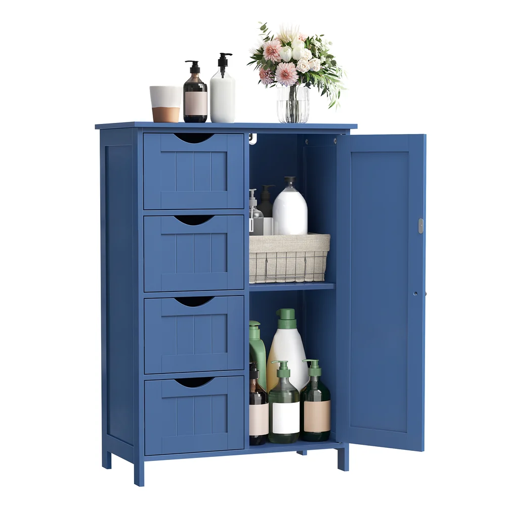 Sofie Collection - Storage Cabinet with Drawers, Freestanding Floor Cabinet with Door - Image 5