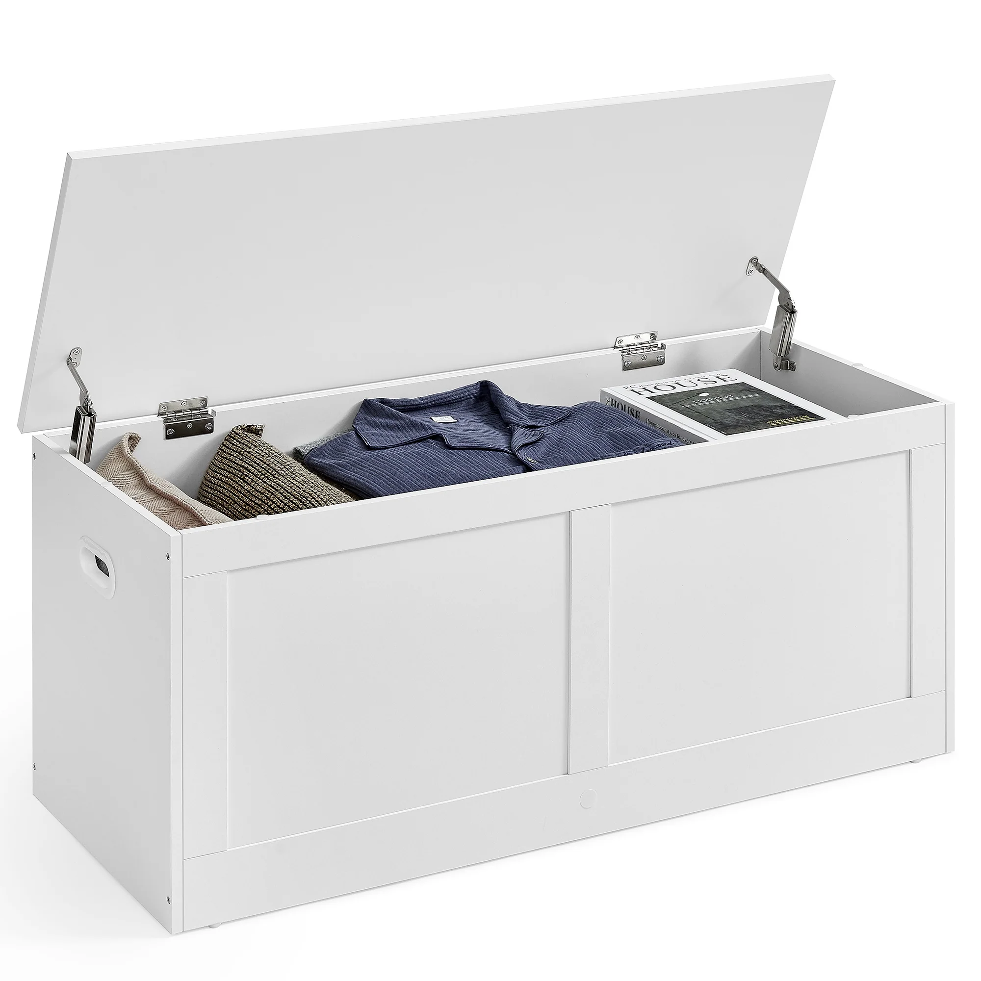 Storage Chest with 2 Safety Hinges