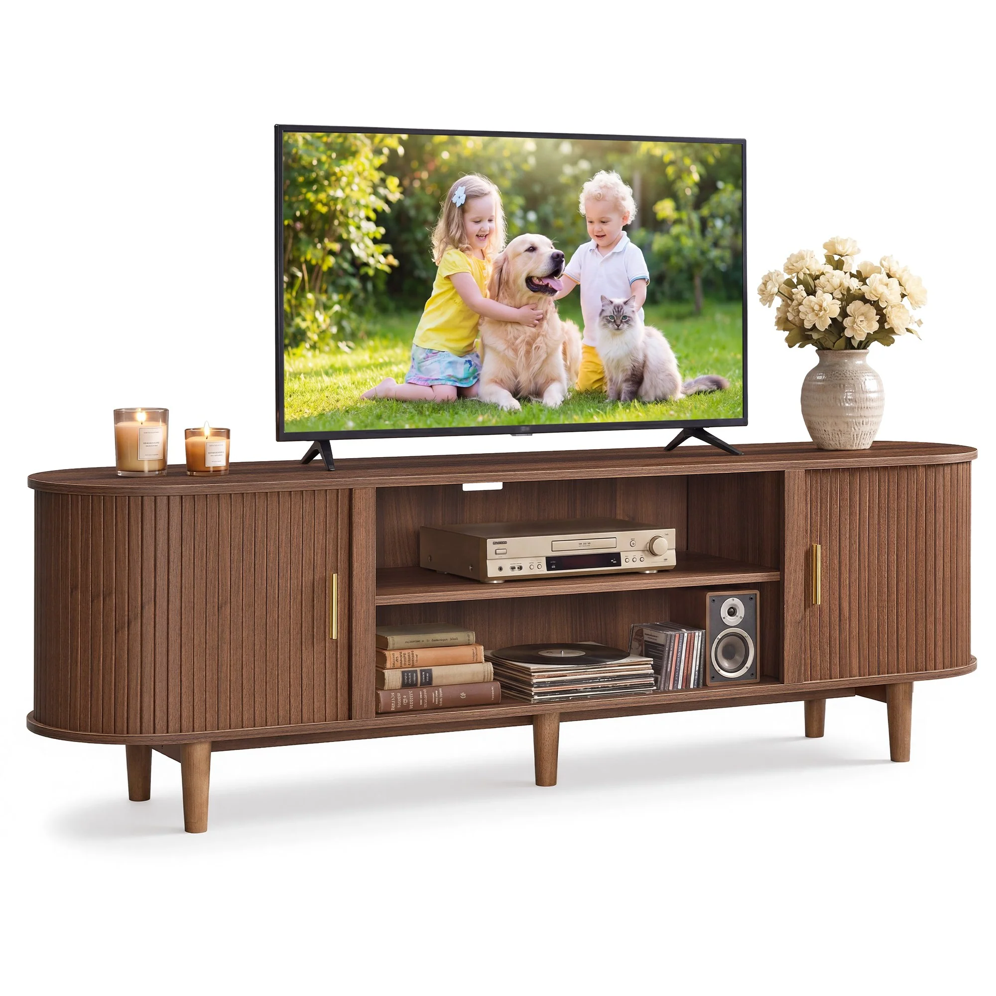 VASAGLE TV Stand for 80-Inch TVs